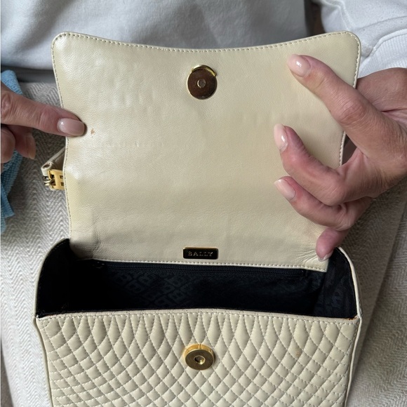 Bally Cream Quilted Satchel - Picture 6 of 6